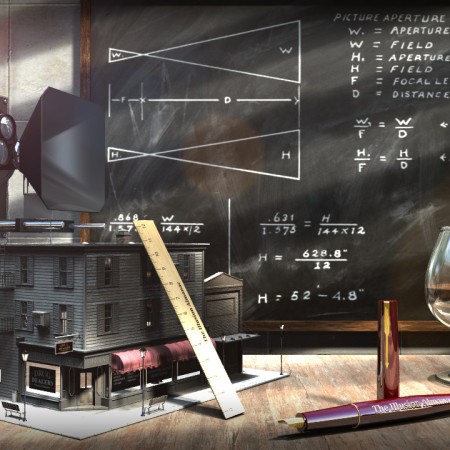 The mathematics of designing hanging miniatures for movie visual effects